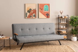 Atelier Del Sofa Zven - Sofá-Cama de 3 Plazas Gris Claro